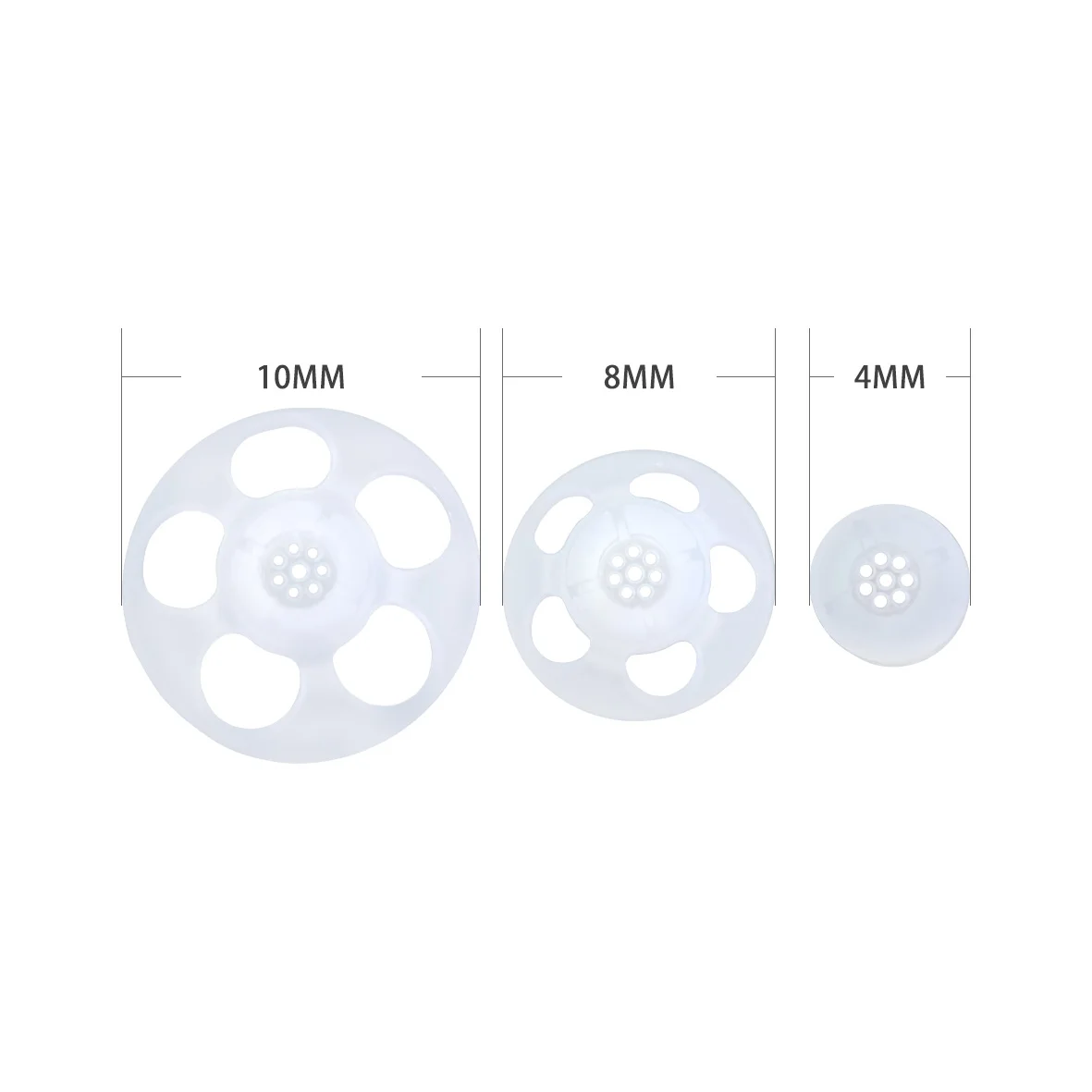 6 Pieces of Pack Signia Connexx Click Silicone Ear Domes Open for Signia Rexton CIC ITC and RIC Model Hearing Aids