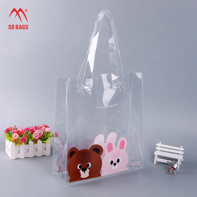 clear plastic beach bag