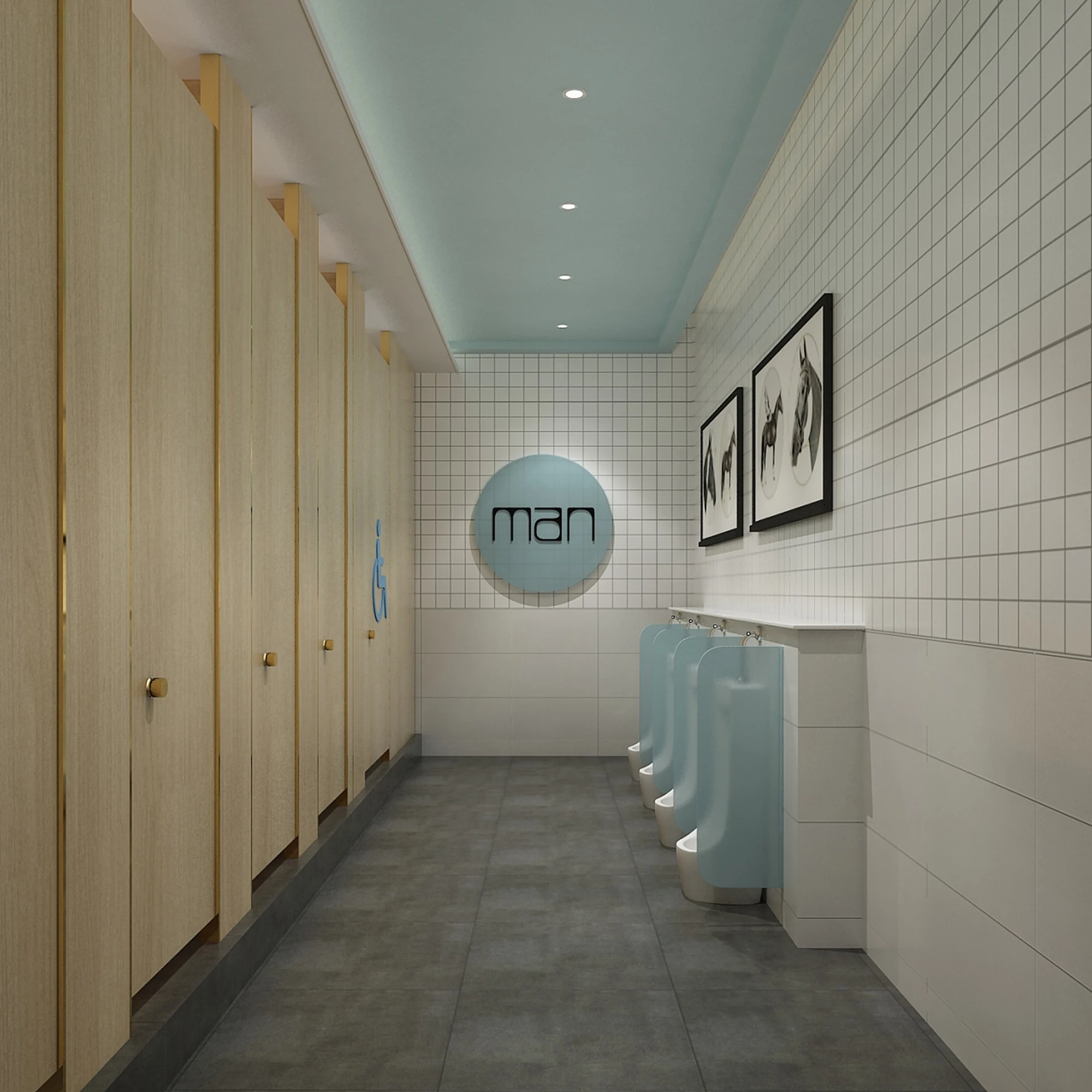 Wood Toilet Partition Wc Cubicle Material Materia Free of Formaldehyde Dustproof and Waterproof Toilet Partition Hpl