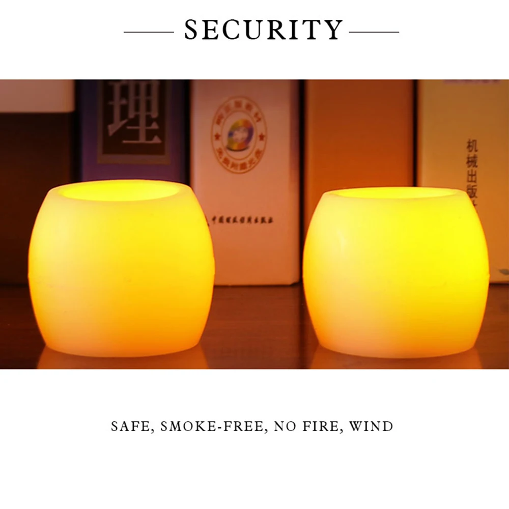 Новинка 2019 специальная Светодиодная свеча декоративная романтическая Свеча на Рождество 2 шт. в