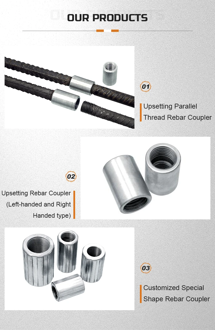 Dia 32mm China Customization Steel Rebar Coupler Rebar Connectors ...