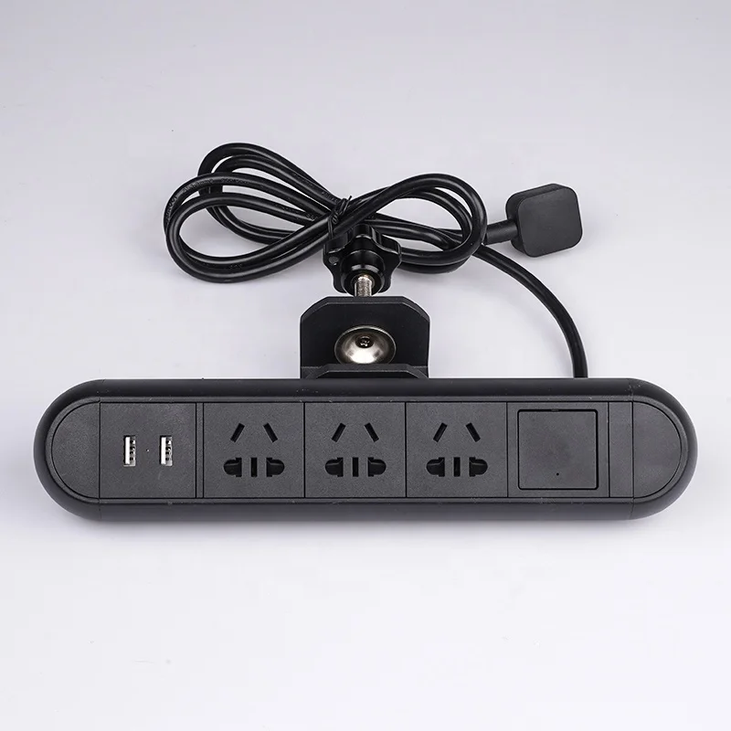 New GB Cable Table Box Charging Clamp Desk Power Socket