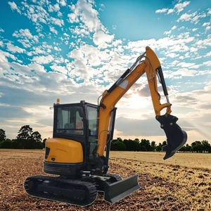Free Shipping Mini Excavator Manufacturer EPA Engine  3.5 Ton Mini Excavators Crawler Farm Excavator