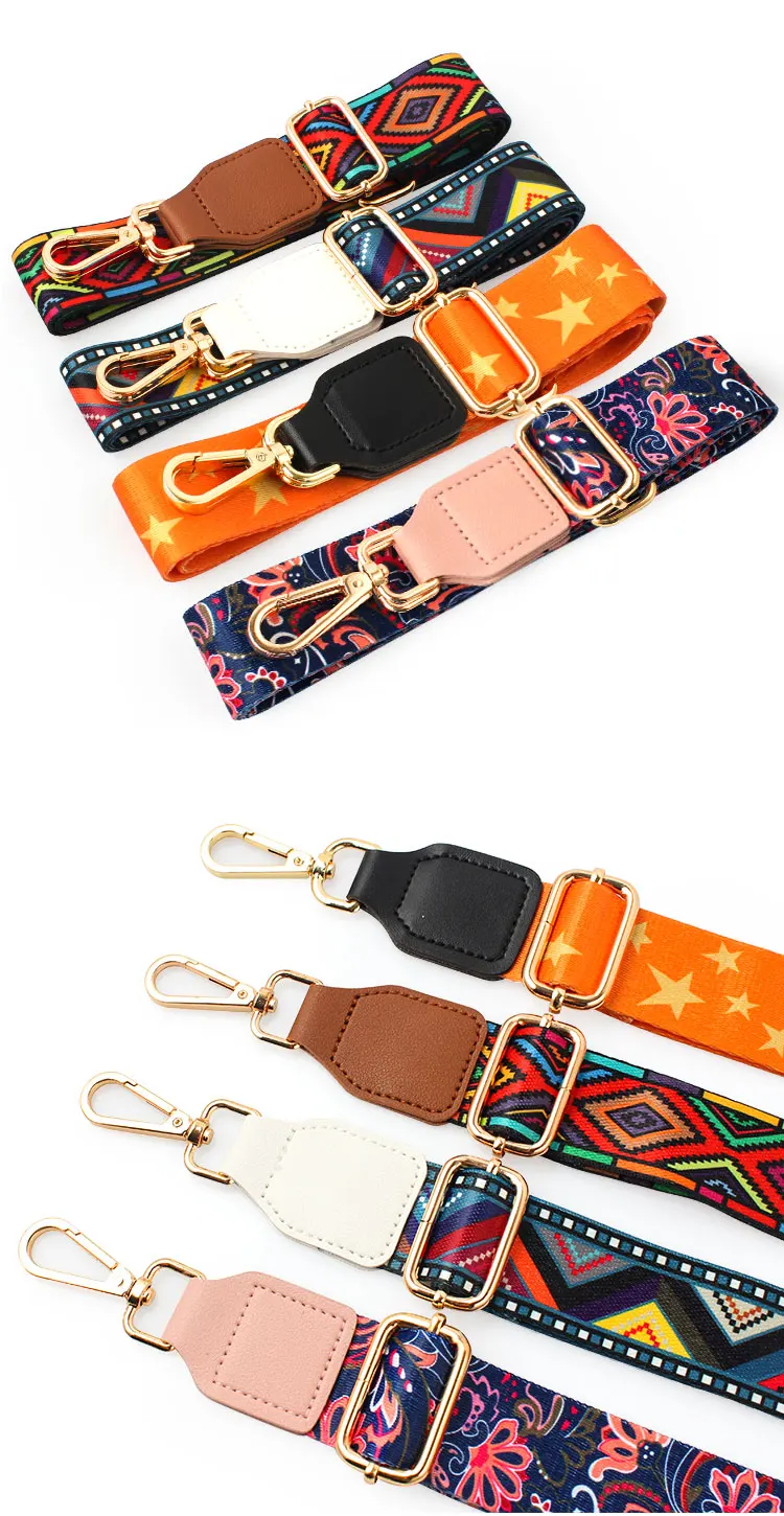 Custom Logo Adjustable Wide Fashion Sublimation Shoulder Strap For Bag