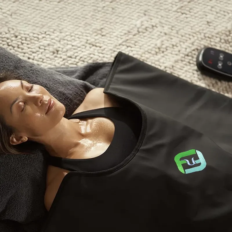 Portable Far Infrared Sauna Blanket For Detox U2013 Oxford Sauna Bag With Arm Holes, Carbon Fiber Heating, 95-176 U2109 Adjustable Temp