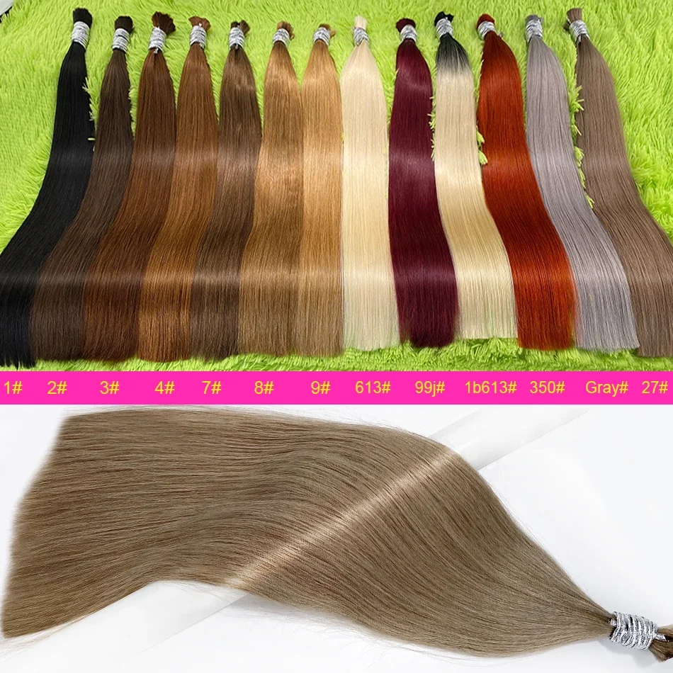 Virgin Human Hair Bulk til fletning Extensiones Cabelo Humano_voghion.com