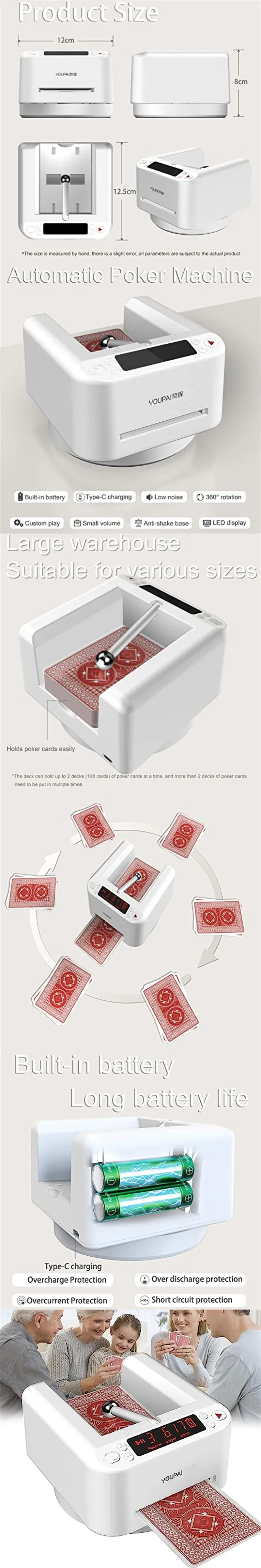 Card Dealer Machine Rotating Automatic Otomatic Poker Card Dealing