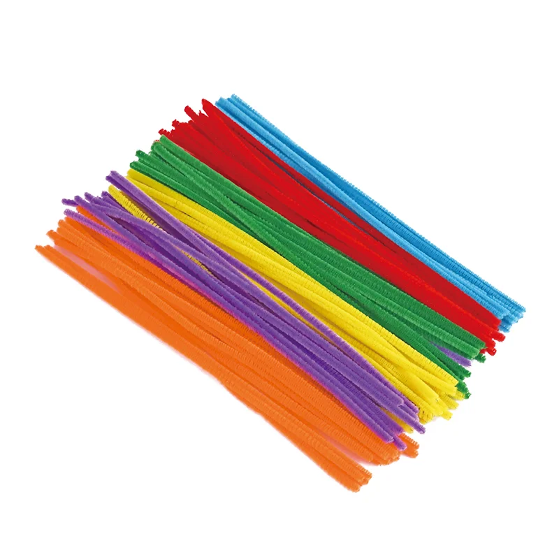 Foska Kids Soft Colored DIY Design Handmade Chenille Stem Student Chenille Stem