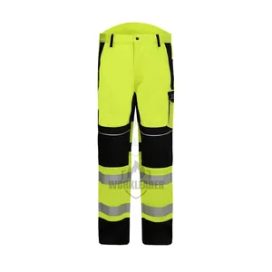 EN11611/EN11612 Flame Retardnat Antistatic High Visibility Work Safety Pants for Welder