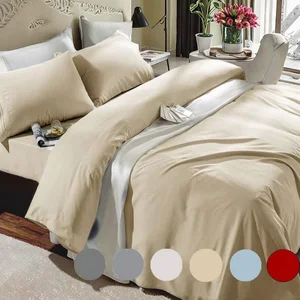 New Design Silk Soft and Breathable Pure Bamboo Duvet(Comforter) Cover Set 100% Organic Bamboo Bed Sheet Set for Home and Hotel