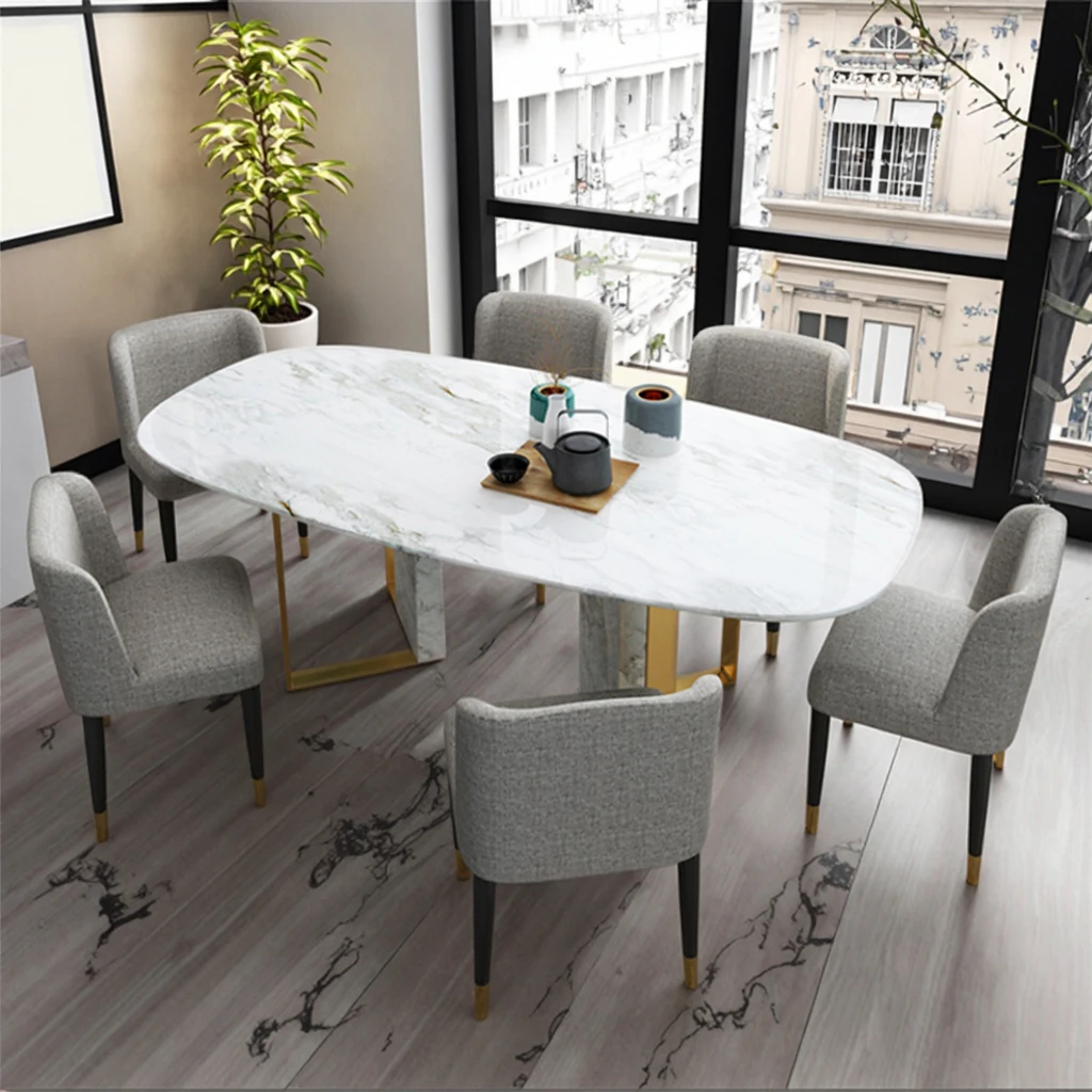 Modern Wooden Dining Table Chair Set Seater Made in China - Technical View