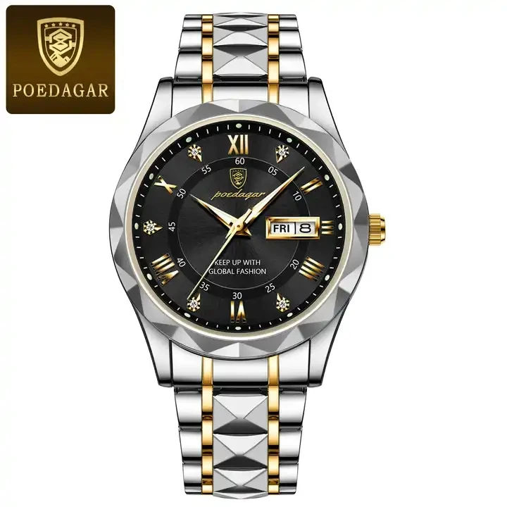 OEM POEDAGAR 615 Men's Watch Fashion Quartz Watch for Men with Calendar Luminous Hands L aperçu 15