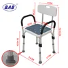 Taburete para silla de ducha - pies antideslizantes