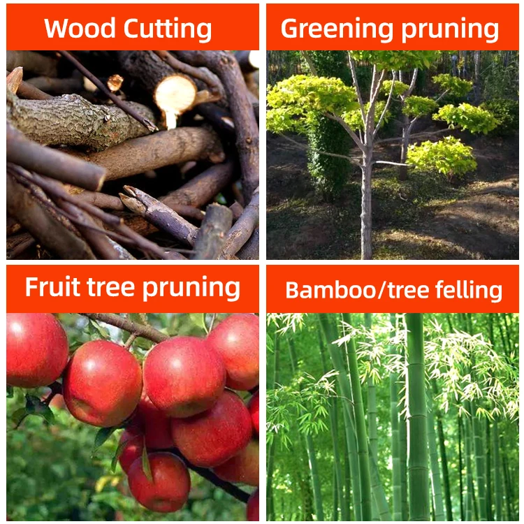 Портативная беспроводная цепная пила, 6 дюймов, 21 в, с литиевым аккумулятором, электрические ножницы для обрезки двора