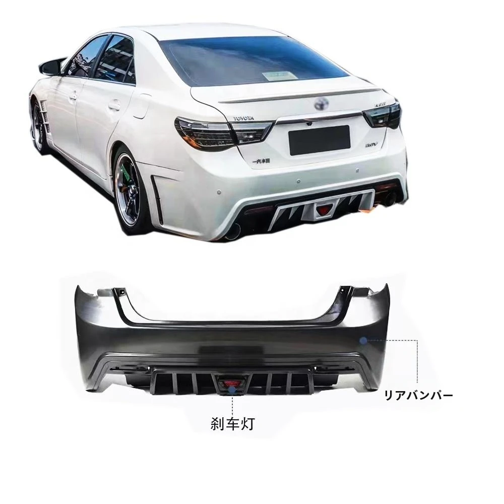 Car Bumper for 2010-2012 Toyota Mark X - Front & Rear PP Plastic