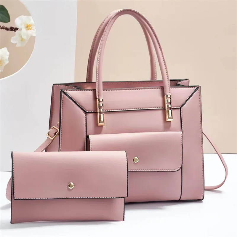 2023 New Pu Women Handbags Two Piece Big Capacity Ladies Clutch Bag ...