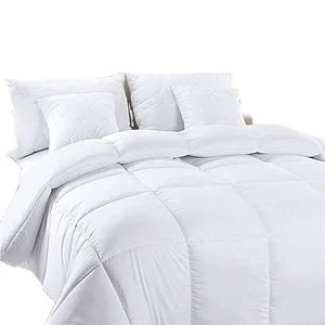 BSCI Factory Microfiber Filling Comforter Insert Quilted Fluffy White Bedding Comforter Duvet Insert for Hotel
