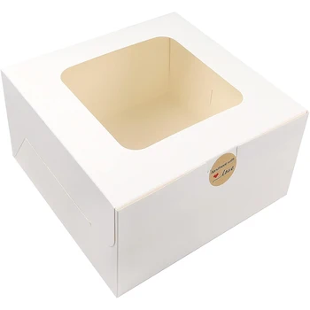8X8X5 Clear Circle Pop Wholesale Dessert Purple Round Birthday Wedding Single Cup Cake Boxes