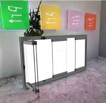 Commercial Vertical Double-folding windows Black Open Out Bi Fold up and Down windows for Shop