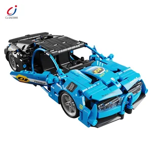 Chengji Pullback 403+PCS Sport Car Toy Block Technical Assembling Sports Car Blocs De Construction Block Building Car for Kids
