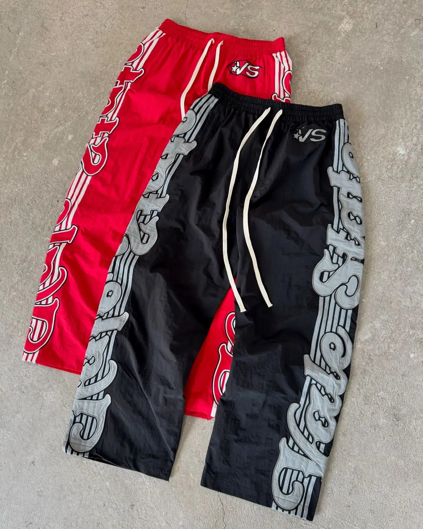 Custom Nylon Track Stacked Sets Embroidered Sweat Suits Men Two Pieces Flare Pants Sets Hoodies Tracksuits Sweatsuit for Men