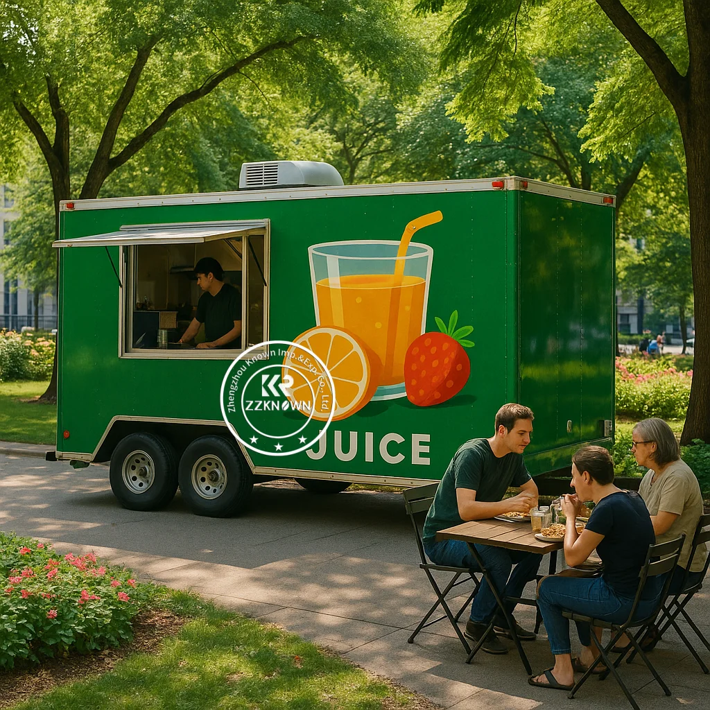Fully Catering Equipped Food Truck Hot Dog Food Cart USA Customized Food Trailer With Full Restaurant Kitchen Equipments