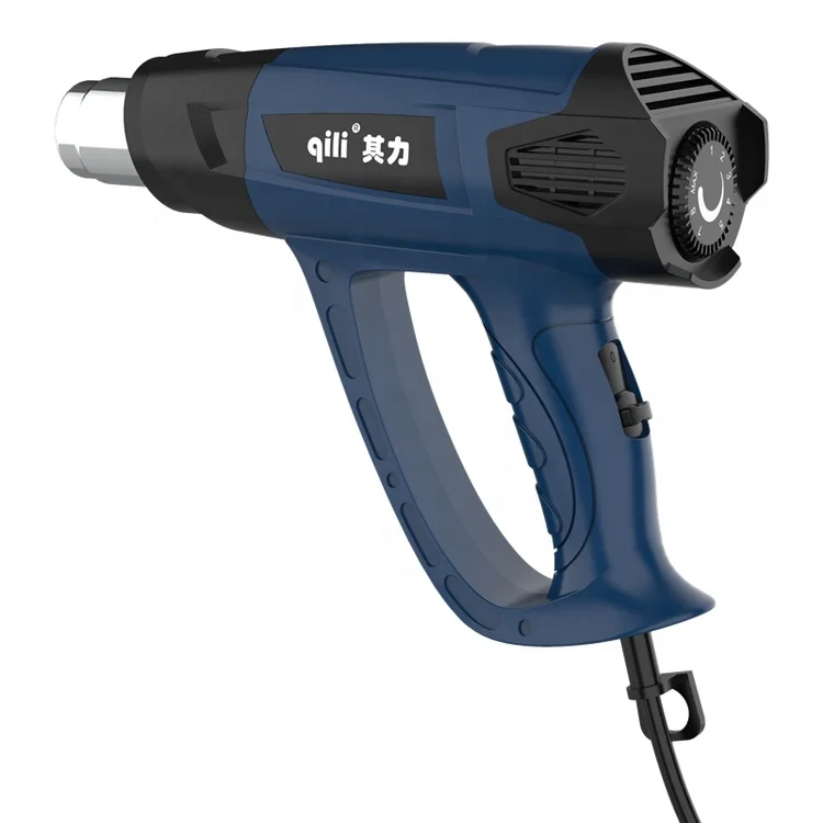 QR-610B Qili Cheap Made in China Electric Heat Gun Second Gear Wind Speed by 10A Pull Button Heat Gun 2000 Watts