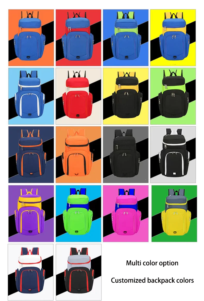 Color Basketball Backpack Custom Logo Basketball Backpack - Durable & Fashionable