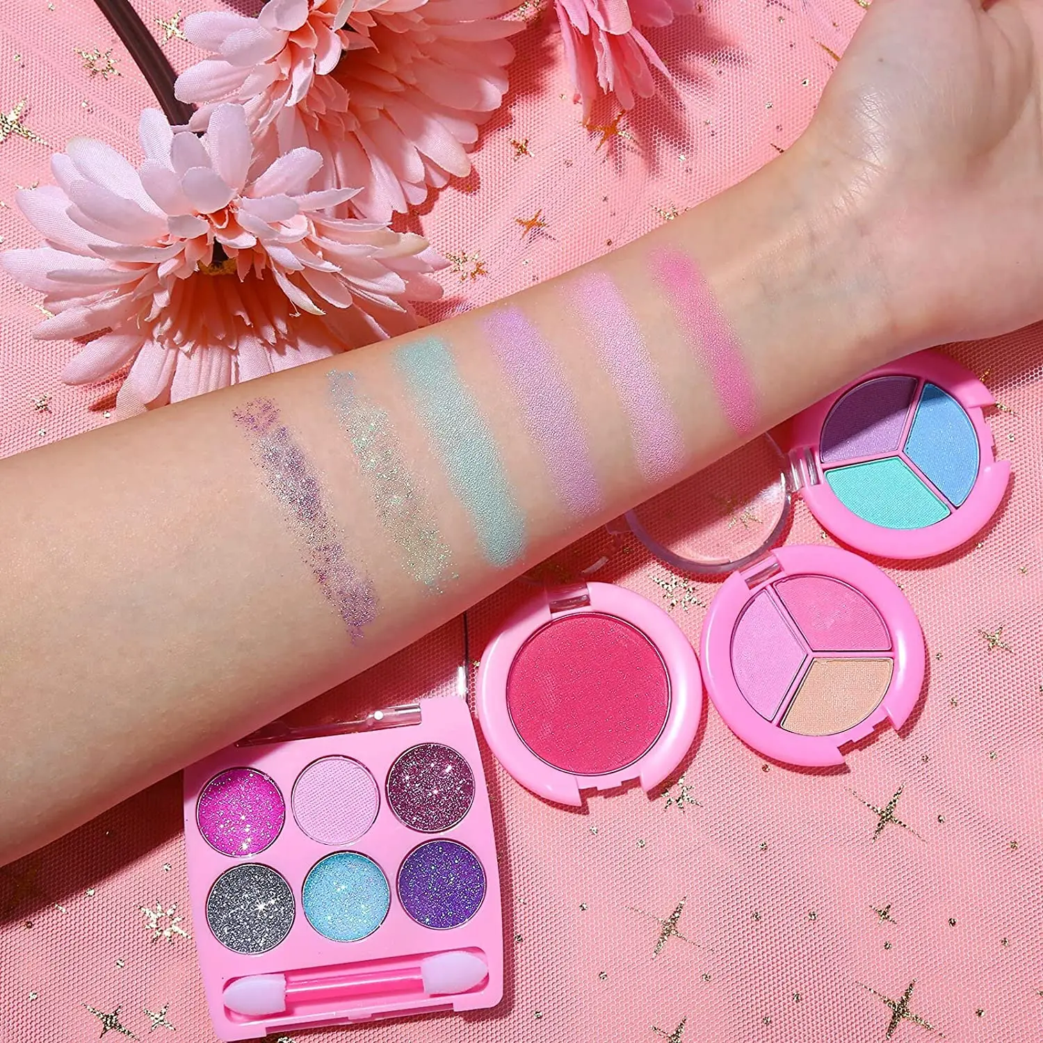 Детский набор для макияжа Huiey, портативные Игрушки для девочек, чемодан для ролевых игр, набор игрушек для макияжа, подарок, современные детские игрушки, Ki