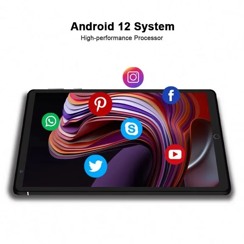 KINGTOP 8-Inch Android 12.0 Tablet with Dual SIM Slots 3GB RAM 32GB ROM Octa Core Processor IPS 4G Phone Calling for Kids