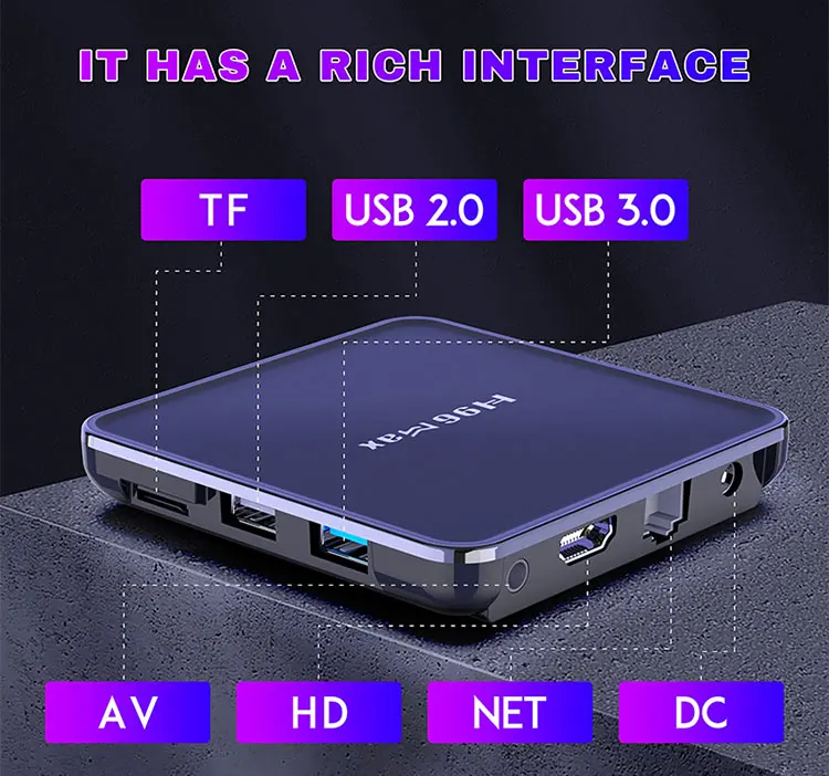 S905Y4 Android 11.0 Smart TV Box Reproductor multimedia 4K Amlogic S905Y4  2.4G / 5G WiFi d HAKOMiNi decodificador de TV por Internet