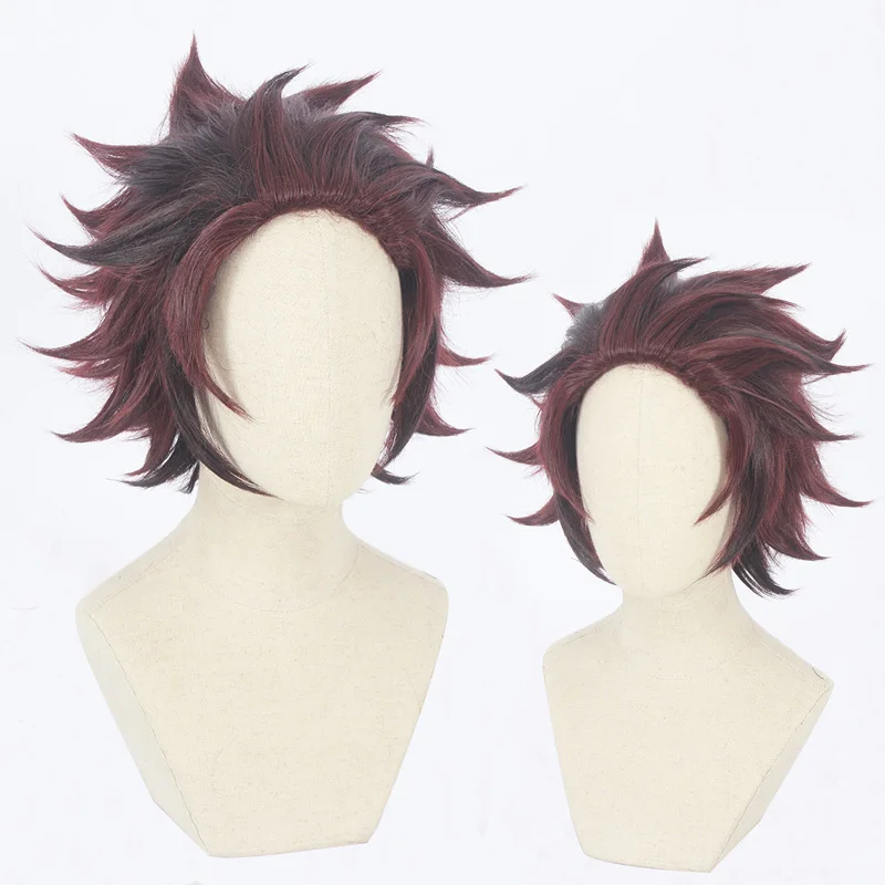 卸売30cmショートワインレッドミックスデーモンスレイヤーペルカ