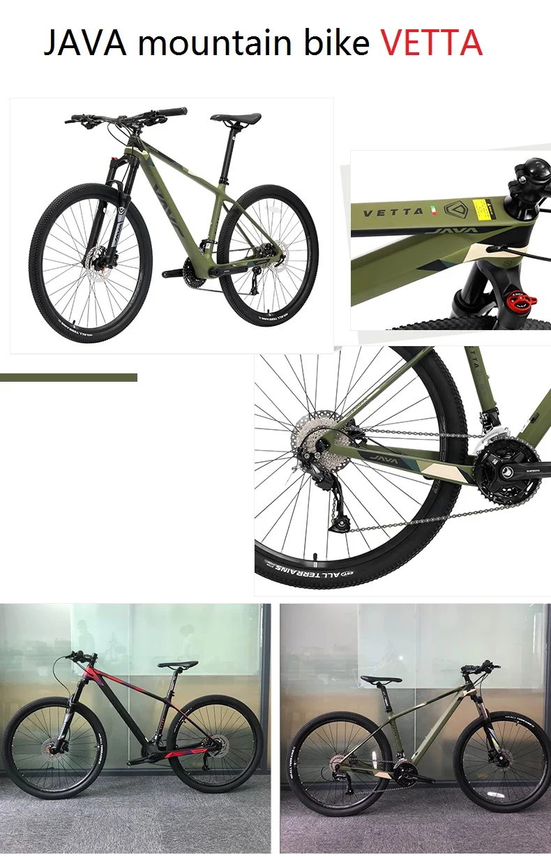 Java Good Quality Carbon Fiber Mountain Bicycle Shimano Mountainbike 29 ...