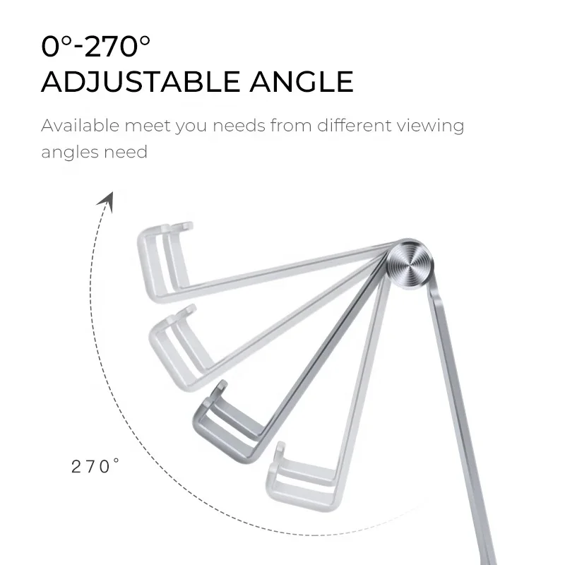 Small Size New Arrival Adjustable Foldable Z4a Aluminum Alloy Metal Tablets Mobile Phone Holder Stand for iphone 11 12 Pro Max