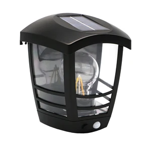 Vertak 1200mah Battery 95lm Outdoor Lamp Solar Led Waterproof IP44 Solar Wall Lamps with 4.5m Sensing Distance