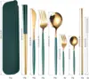 7- pcs Green Gold