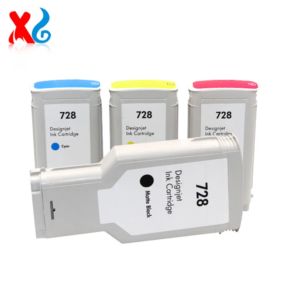 HP DesignJet T730 T830 用互換インクカートリッジ 728 729 (CMYK 300ml)