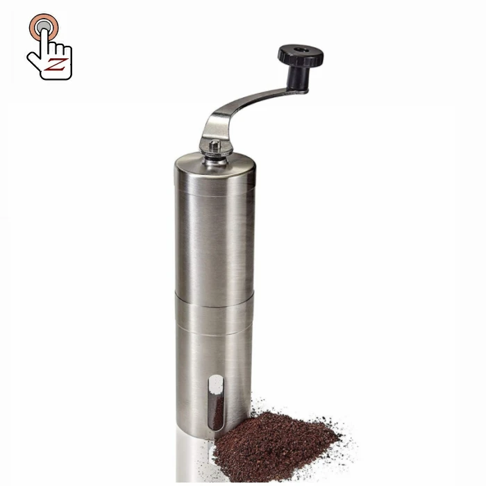 Manual Burr Coffee Grinder - Quiet Hand Crank & Ceramic Conical Burr Evenly