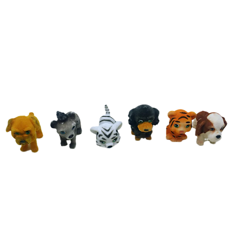 Милые куклы, имитация животного, флокирующая кукла, плюшевые игрушки, оптовая продажа, Мультяшные животные, кошка, мышь, экшн-фигурки