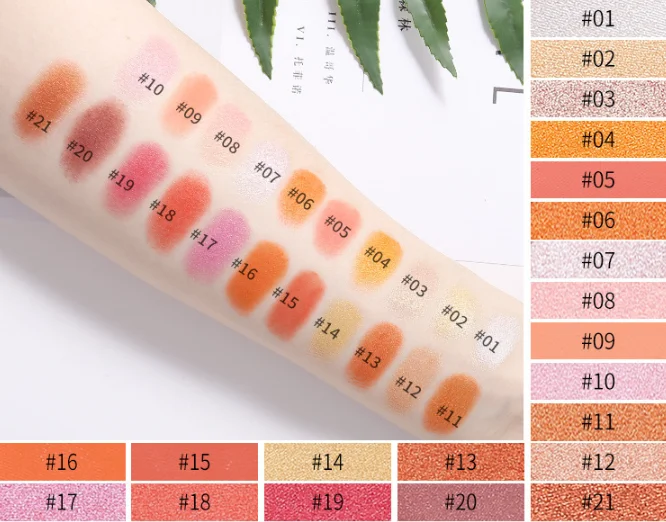 Матовые неизящные тени для макияжа глаз, тарелка для косметики, 21 цвет