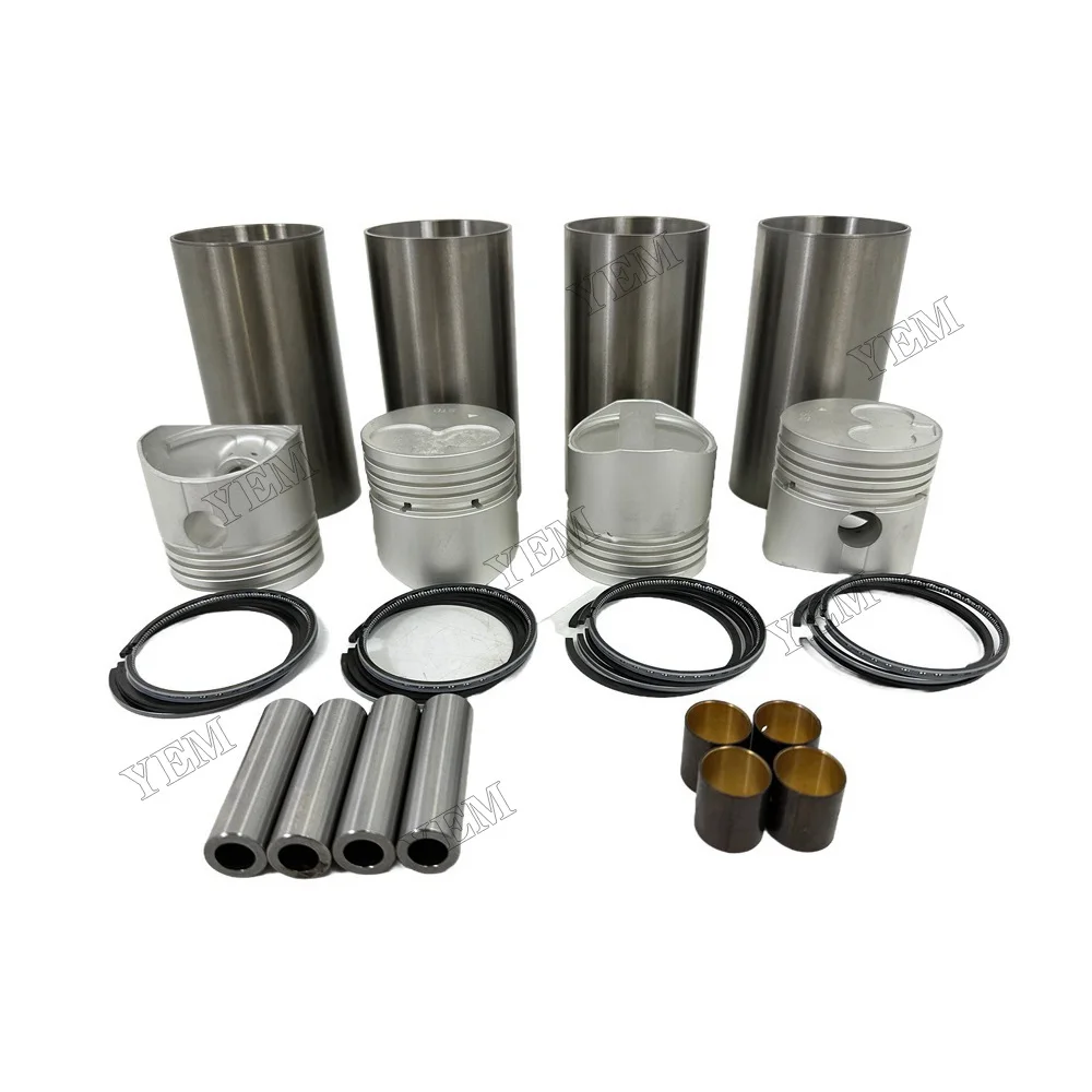 Cylinder Liner Kit Compatible for Mitsubishi K4D Engine Rebuild Kit 3