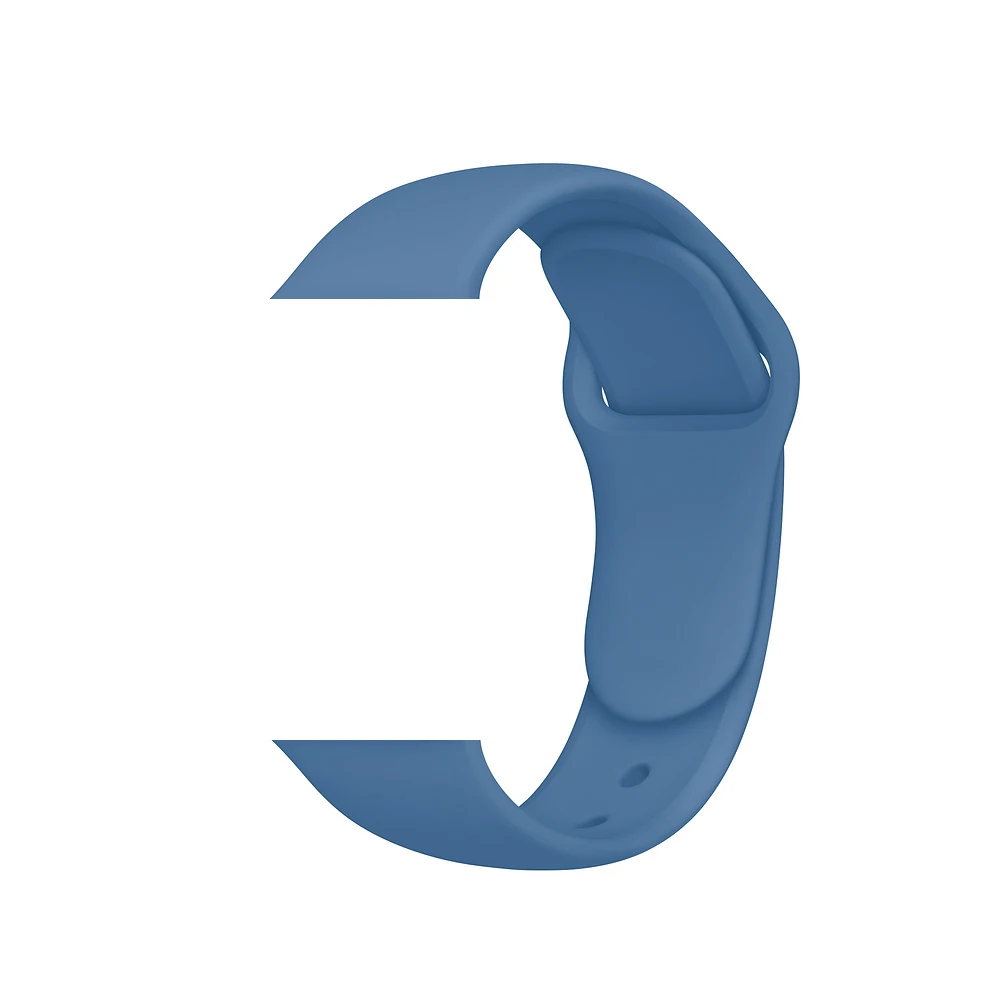 Дизайнерские силиконовые смарт-часы модные 38 44 мм черный ремешок для apple watch упаковка ремешок для часов