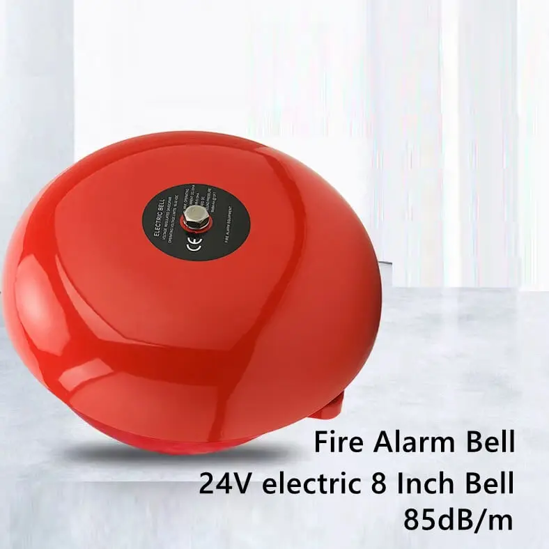 2024 Summer Factory 24V Fire Alarm Bell Ring Duralumin Big Tone and Simple Wiring Outdoor Sound Electric Conventional Type