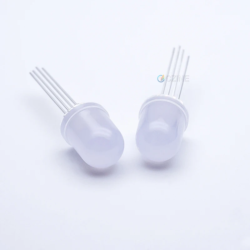 Programmable Addressable 5mm 8mm 10mm Fullcolor Rgb Light Emitting Dip WS2811 Sk6812 Point Control Ws2811 5mm LED Diode With Ic