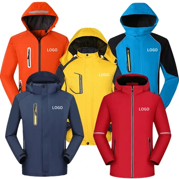 Wholesale Windproof jacket Custom Logo Winter Outdoor men's sport jackets work winter jackets Plus Size