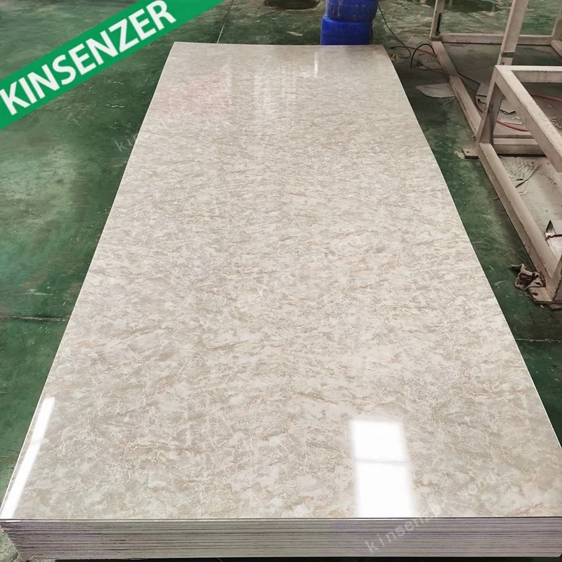 2022 New Design PVC Marble Sheet Wall Panel for India Customer High Gloss Sheet 4x8 with Good UV Coating for Uk Market