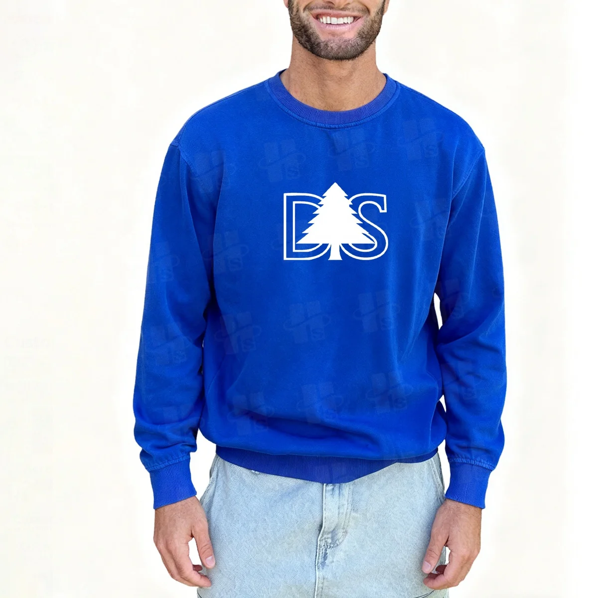 JL121D Manufacturer Customized Winter Digital Printing Oversized Cotton Neck Sweatshirt Solid Pullover for Both Men Women