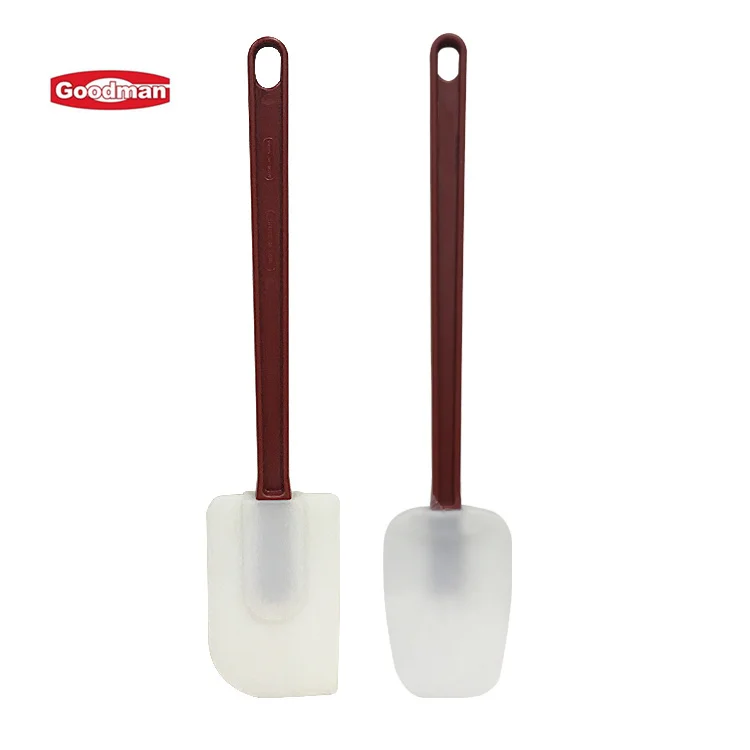 Manufacture bakery tool white flat dough mixing pastry plastic scraper custom cooking bread rubber cream kitchen spatula