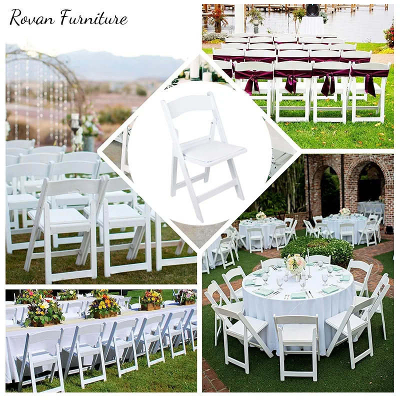 RTS TOP High Quality Plastic Folding Chair for Wedding Event Party Use