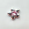 12#: fiore grande con diamante rosa